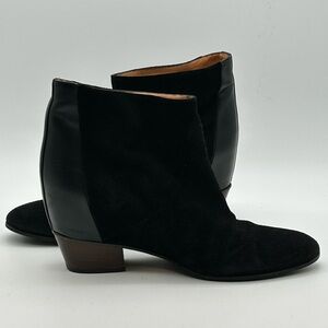 Golden Goose Black Suede & Leather Ankle Booties
